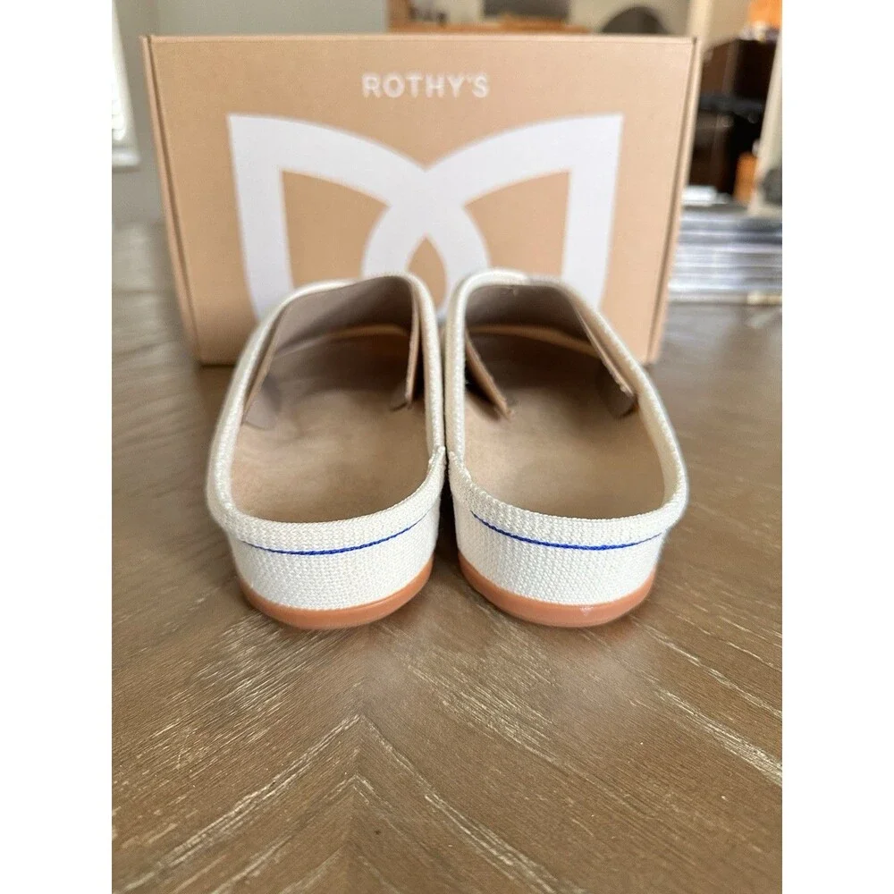 Rothy's Cream Women's Mules - Picture 4 of 6